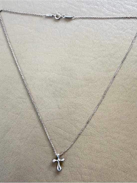 Tiffany & Co. Jewelry - Tiffany & Co. 18” Elsa Peretti Cross Sterling Silver .925 Chain Necklace